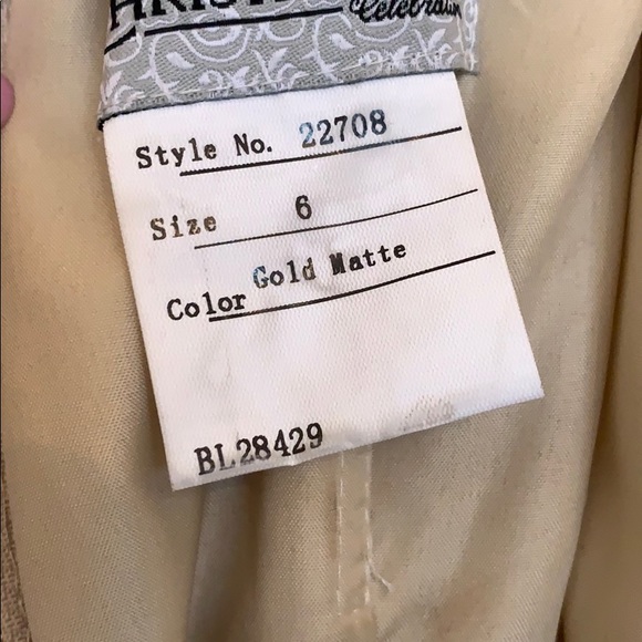 Christina Wu gold sequin dress - Picture 3 of 4